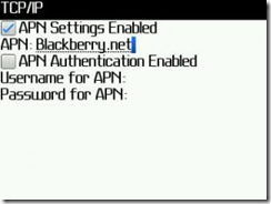 setting browser BlackBerry