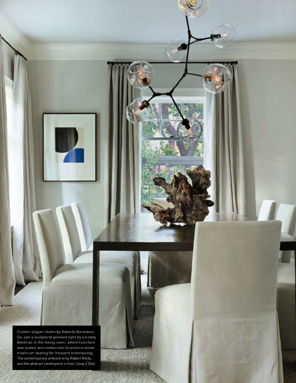 Classic House via La Dolce Vita | Lindsay Adelman Chandelier