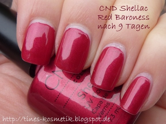 CND Shellac Red Baroness 9 Tage 1 CND Shellac Red Baroness 9 Tage 1