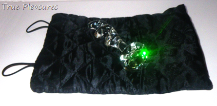 Crystal Twist Mini Plug Displayed on Storage Pouch