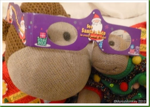 mum s monkey magical christmas sparkle and light glasses mum s monkey magical christmas sparkle and light glasses