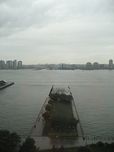 One of the piers on the Hudson River outside my living room window.