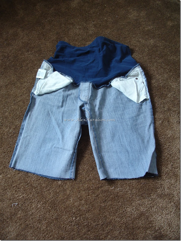 High Water Jeans to shorts with original hem20