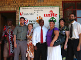 And here's a group picture with us, a prominent village elder (on the left), Mahlahluvana's principal (in the middle), one of our nearest PCVs (Tia), and the two PCVs (Robin and Woody) who are replacing us in our village and schools. South Africa - 529.jpg