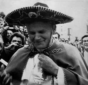 **FILE**Pope John Paul II wears a typical Sombrero 
