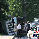 OverturnedTruckOnPaikenDriveInSpringValleyMosheLichtenstein OverturnedTruckOnPaikenDriveInSpringValleyMosheLichtenstein