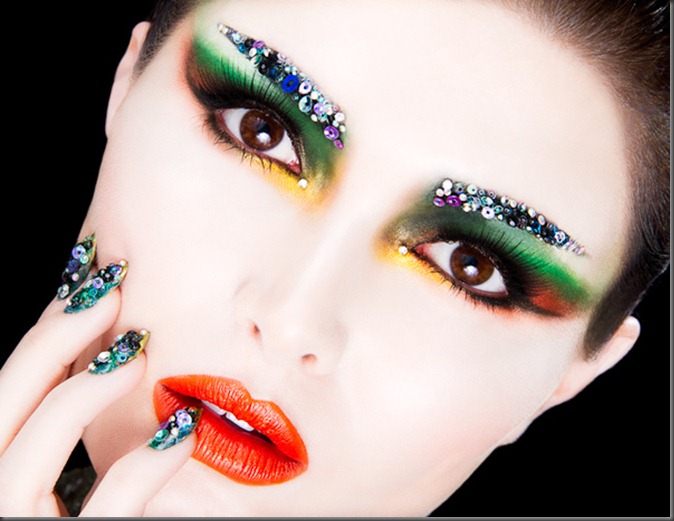 Face artсуши Карла Пауэлл (Karla Powell) Face artсуши Карла Пауэлл (Karla Powell)Face art,фейс-арт, визажист фотограф Photographer Рич Нинтон (Rich Hinton),Food Inspired Make-up & Hair Project,макияж и волосы различными продуктами питания,