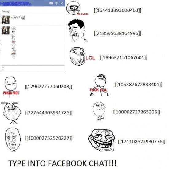 Rage Faces Facebook Chat