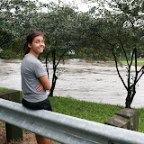 Sunday. Daughter Anna contemplates taking a dip.