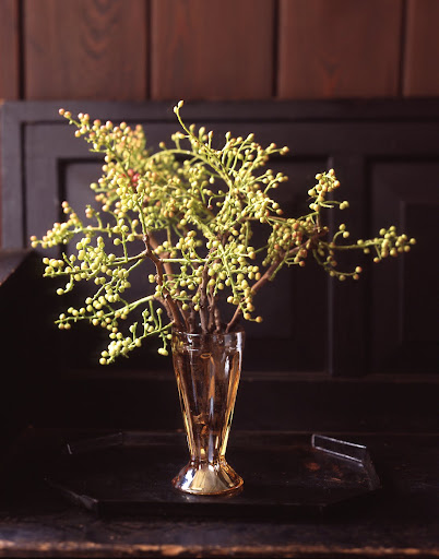 A carnival glass vase. (Martha Stewart Living)