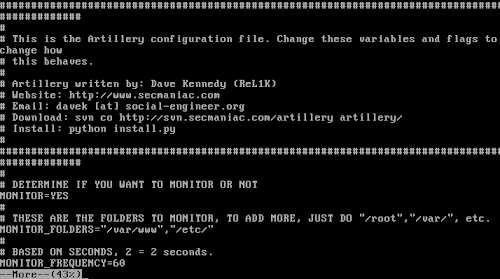 Artillery il nuovo tool antivirus per Linux
