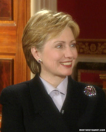 I was thrilled to interview Hillary Clinton at the White House. (OAD: 2/15/2001)