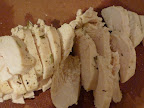 Cooked chicken breast remains nice and juicy.