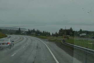 later we drove back up to try to see Homer spit.  better than before