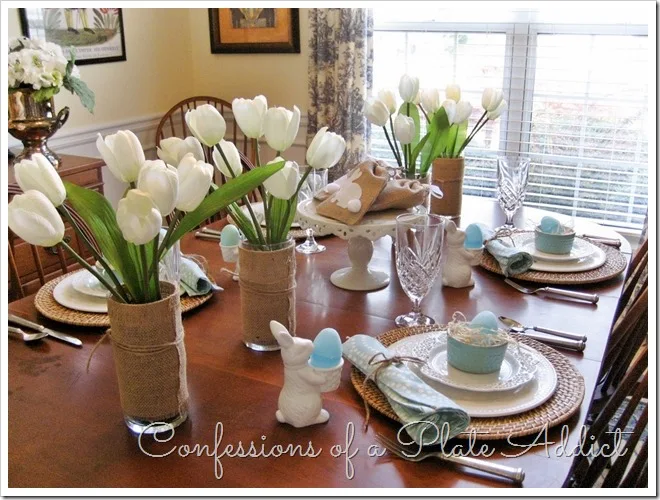 CONFESSIONS OF A PLATE ADDICT Pottery Barn Inspired Easter Tablescape