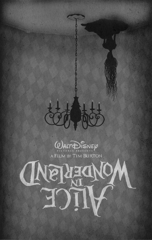 Alice in Wonderland minimal movie poster