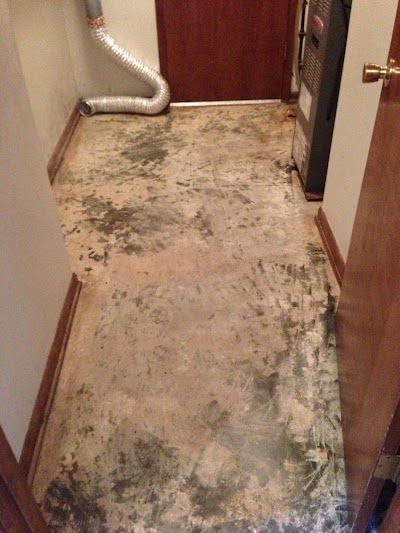 Managed to get most of it scraped off. Will be putting down vinyl flooring so should be 'just fine'. IMG_4981.jpg