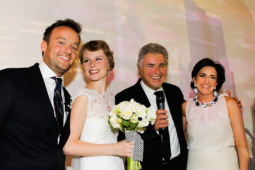 Grammy Award-winning jazz vocalist Steve Tyrell sang at our event. Tyrell sang in the “Father of the Bride” films and took over for Bobby Short at the Carlyle Hotel in New York. Of course, our couple had to stay at the Carlyle on their wedding night too.