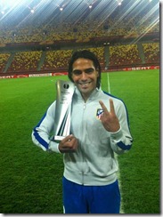 Falcao y el premio Man of the match