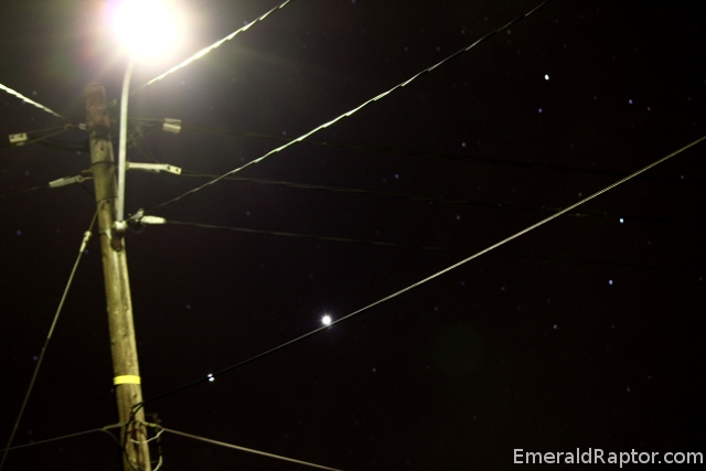 Jupiter, venus og lyktestolpe
