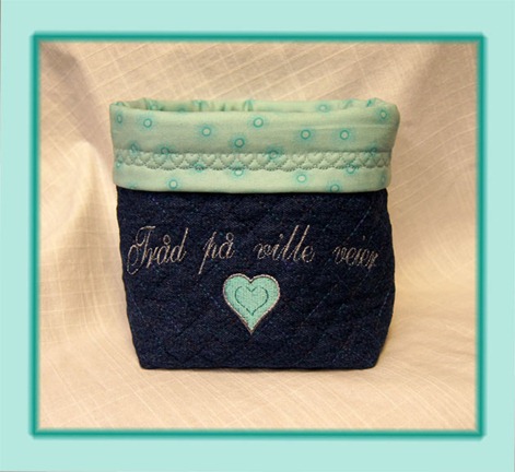 Thread Bag, fill pattern "CrossHatch" Trådpose, fyllmønster type "Crosshatch"