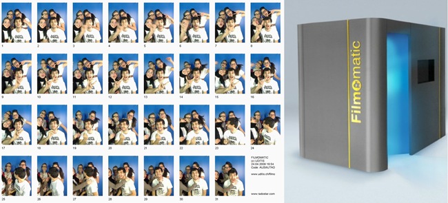 Cabine produz livrinhos com foto sequência: Filmomatic filmomatic cabine fotos