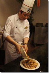 getting the rice crackers ready