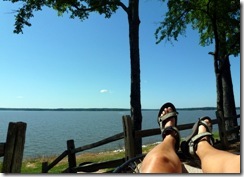 Syl's view at Enid Lake