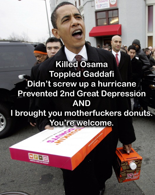 Obama brought you donuts