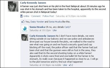 Joseph Neville and ferreira family attacked by three blacks Jan 22 2012 Nelspruit Rest smallhold Joseph Neville and ferreira family attacked by three blacks Jan 22 2012 Nelspruit Rest smallhold