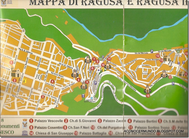 Plano de Ragusa e Ibla Plano de Ragusa e Ibla