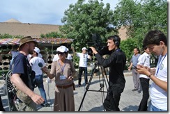Andy is interviewed by Uzbekistan TV