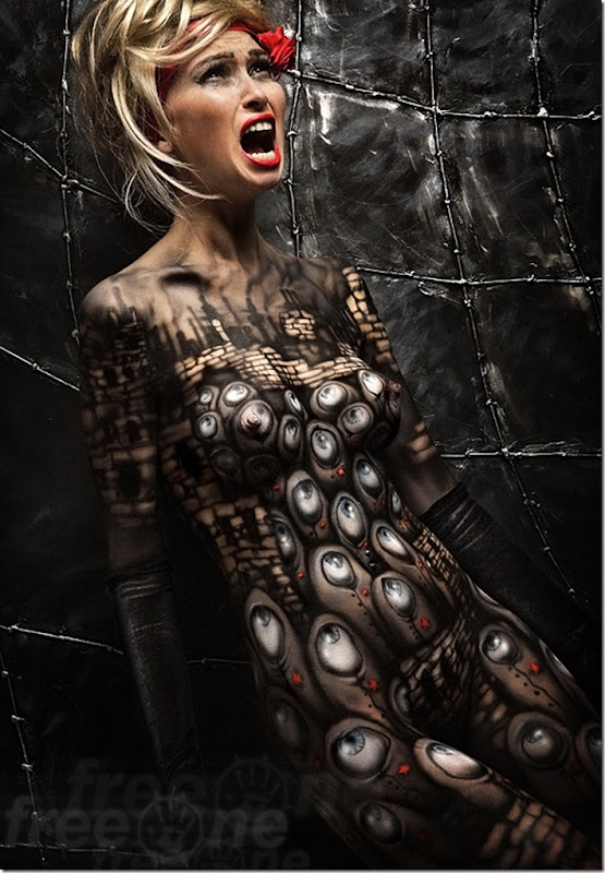 Белая Ворона Художник: Евгений Фрион (EVGENY FREEONE) боди арт Body Art Художник: Евгений Фрион (EVGENY FREEONE) боди арт Body Art