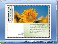 Microsoft Word 2007 Cover Page(combinebasic.com) Microsoft Word 2007 Cover Page
