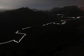 Serpiente luminosa en el Barranco de Fataga