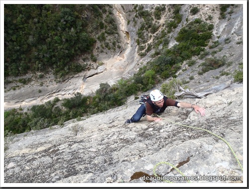 Via Gali-Molero 500m 6b Ae (V A1 Oblig) (Roca Regina, Terradets) (Victor) 0054 Via Gali-Molero 500m 6b Ae (V A1 Oblig) (Roca Regina, Terradets) (Victor) 0054