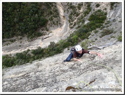 Via Gali-Molero 500m 6b  Ae (V  A1 Oblig) (Roca Regina, Terradets) (Victor) 0054