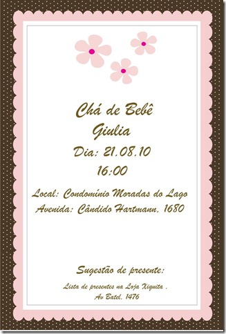 Convite cha Guilia Definitivo