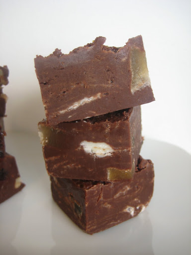 candied ginger and white chocolate chunks. Yum! candied ginger and white chocolate chunks. Yum!