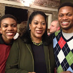 Destin Teamer (Martin) with his mother Shaunese and his father Andre Teamer (Arthur Figgits).