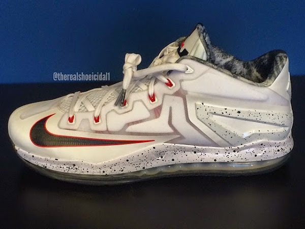 New LeBron 11 Low in White and Grey and Lots of Speckles