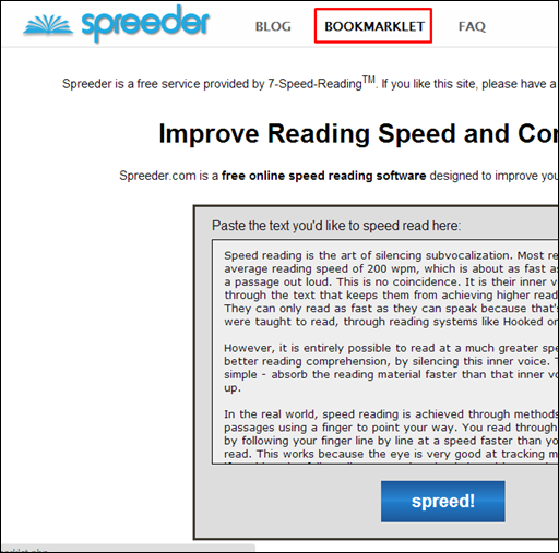Leitura rápida com Spreeder - Visual Dicas
