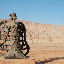 Flaming mountains - statue princess et montagne