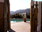 Pool at the Harmony Motel over looking the Joshua Tree National Park<br />
Pic taken by artist Catherine Pandora(pic property of Harmony Motel)