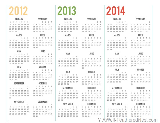 3 year calendar 3 year calendar