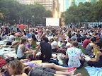 Later on in the evening when the Great Lawn became more crowded.