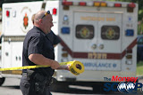 Overturned Truck On Paiken Drive In Spring Valley (Moshe Lichtenstein) - IMG_4471.JPG