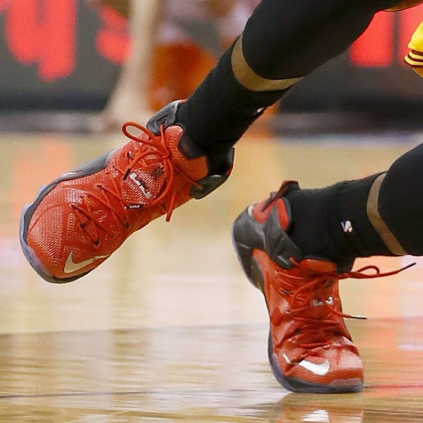 LeBron Treats Himself To a New LeBron 12 PE in His Comeback Game