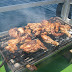 Grilled chicken freshly cooked on the boat going to Talikud Island
