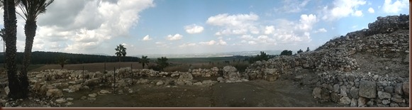 2.25 Tel Megiddo View of Valley of Jezreel Panorama 2.25 Tel Megiddo View of Valley of Jezreel Panorama